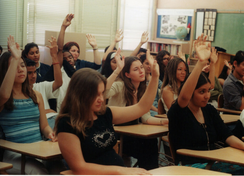 Drug Education Program - Hands-Up-In-Class